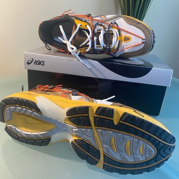 Like NEW Aasics x Andersson Bell Gel-1090 Sneakers - White and Orange Size 11 - Picture 5 of 9